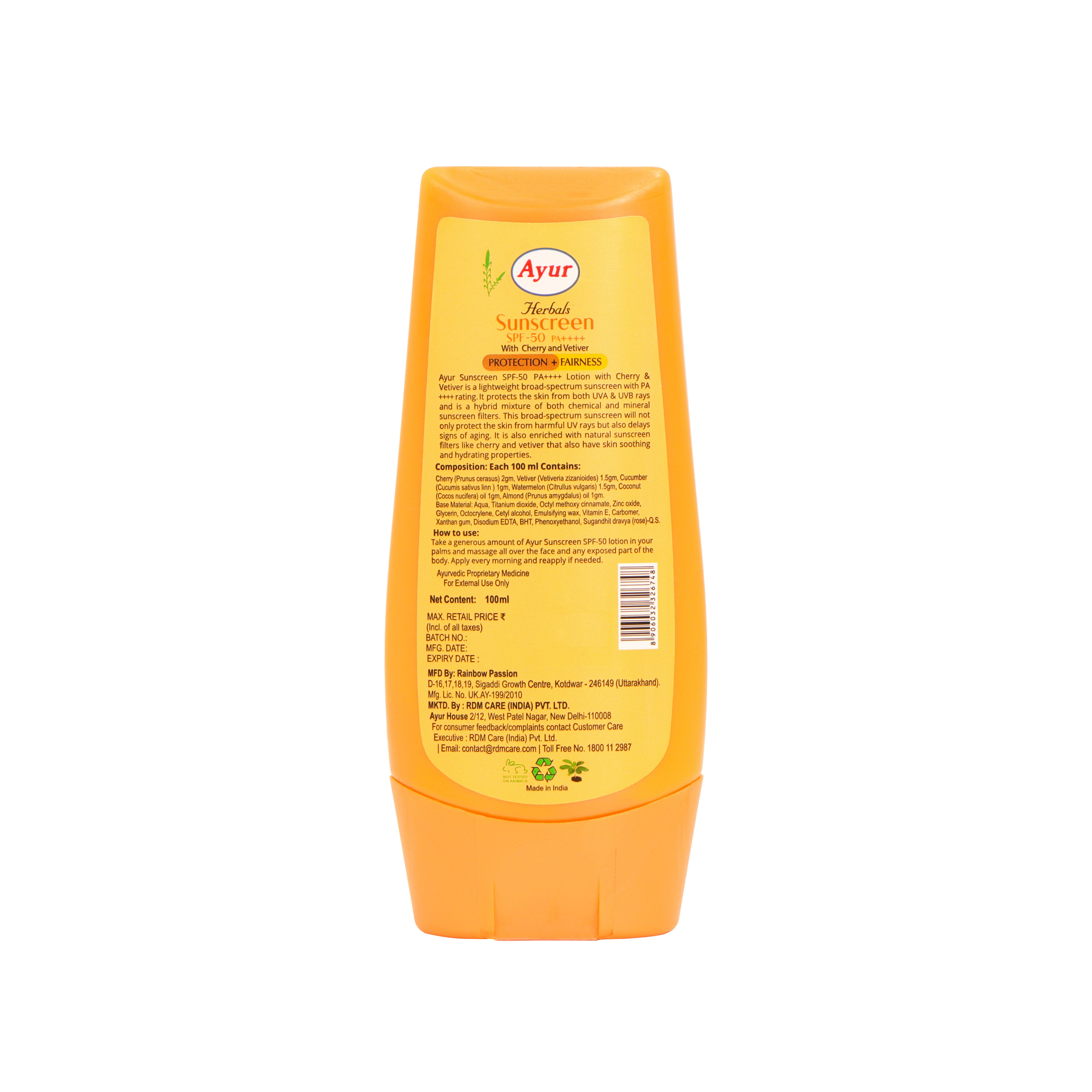 Sunscreen Lotion SPF50 PA++++