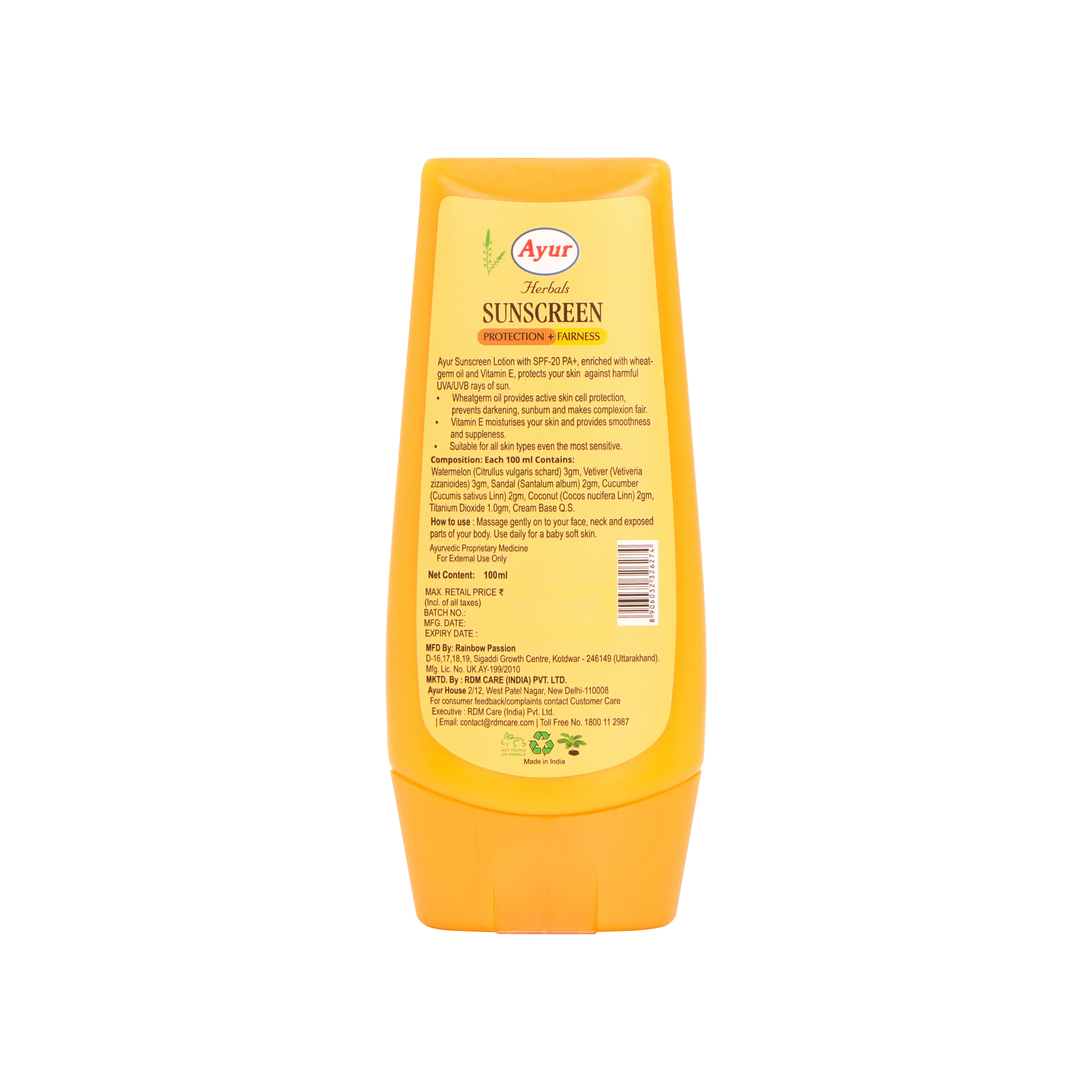 Sunscreen Lotion SPF20 PA+