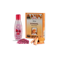 Ayur Herbals Sandal Face Pack (Free 30ml Rose Water)