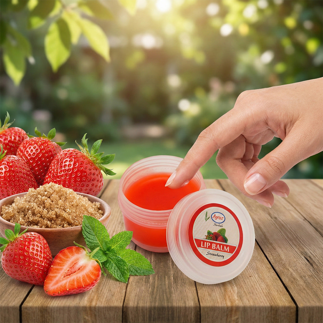 Strawberry Lip Balm - Pack of 5